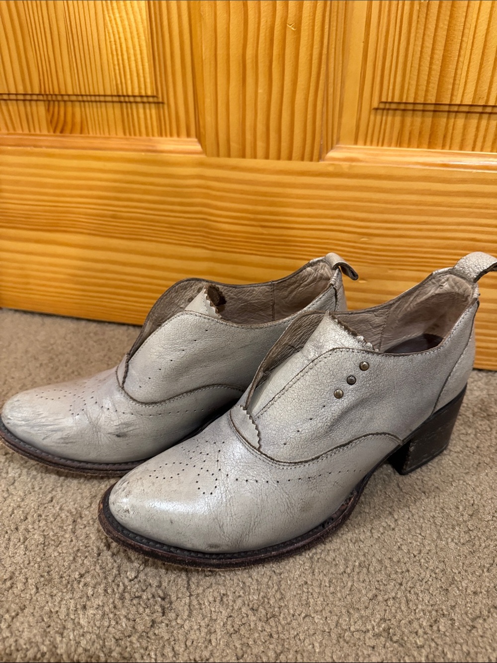 Freebird Sadie Distressed Leather Ankle Booties